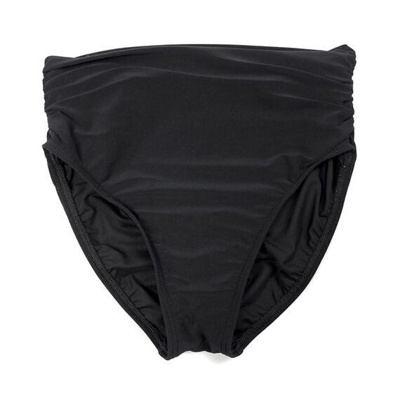 MAGIC SUIT Shirred Jersey Swim Bottom Shapewear Bikini in Black Womens Medium - Picture 1 of 6